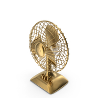 Gold Desktop Fan PNG & PSD Images