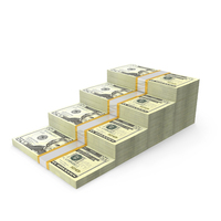 20 US Dollar Lot Money Steps PNG & PSD Images