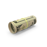 20 US Dollar Money Notes Bill Roll PNG & PSD Images