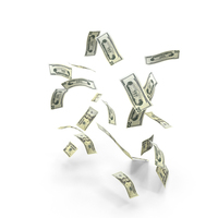 20 US Dollar Notes Few Falling Money PNG & PSD Images