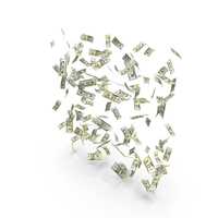 20 US Dollar Notes Falling Money PNG & PSD Images