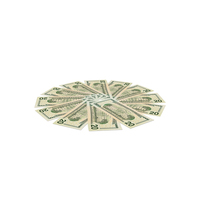 Circular Arranged 20 US Dollar Money Notes Back Few PNG & PSD Images