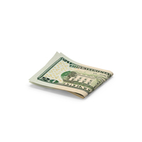 Double 20 US Dollar Money Note Fold Ground PNG & PSD Images