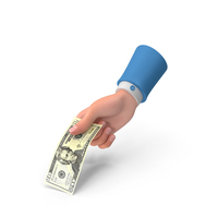 Right Hand Giving 20 US Dollar Note PNG & PSD Images