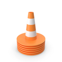 Traffic Cones Coloured Icon PNG & PSD Images