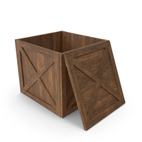 Wooden Shipping Box Wooden Crate With Lid PNG & PSD Images