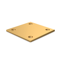 Gold Square Clamp PNG & PSD Images