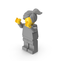 Lego Minifigure Female Arms Up PNG & PSD Images
