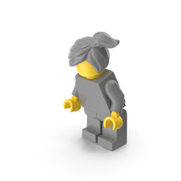 Lego Minifigure Female Bent Down PNG & PSD Images