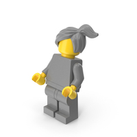 Lego Minifigure Female Bent Up PNG & PSD Images
