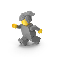 Lego Minifigure Female Running PNG & PSD Images