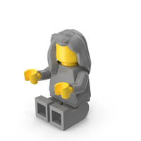 Lego Minifigure Female 2 Sitting Arms Middle PNG & PSD Images