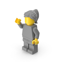 Lego Minifigure Female Arm Up PNG & PSD Images