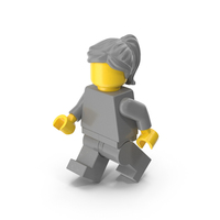 Lego Minifigure Female Walking PNG & PSD Images
