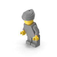 Lego Minifigure Female Bent Down PNG & PSD Images