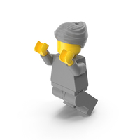 Lego Minifigure Female Jumping PNG & PSD Images