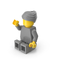 Lego Minifigure Female Sitting Arm Up PNG & PSD Images
