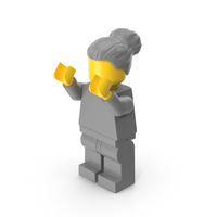 Lego Minifigure Female Arms Up PNG & PSD Images