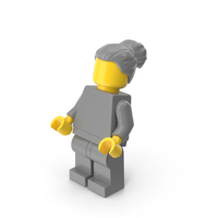 Lego Minifigure Female Bent Up PNG & PSD Images