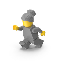 Lego Minifigure Female Running PNG & PSD Images