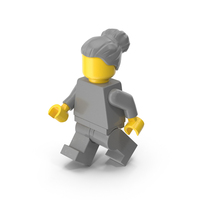 Lego Minifigure Female Walking PNG & PSD Images