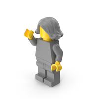 Lego Minifigure Female Arm Up PNG & PSD Images