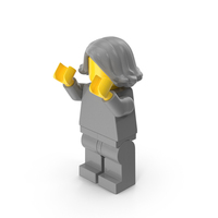 Lego Minifigure Female Arms Up PNG & PSD Images