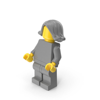Lego Minifigure Female Bent Up PNG & PSD Images