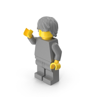Lego Minifigure Male Arm Up PNG & PSD Images
