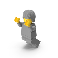 Lego Minifigure Male Jumping PNG & PSD Images