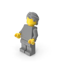 Lego Minifigure Male Bent Up PNG & PSD Images