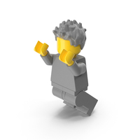 Minifigure Male 3 Jumping PNG & PSD Images