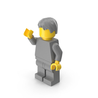Lego Minifigure Male Arm Up PNG & PSD Images
