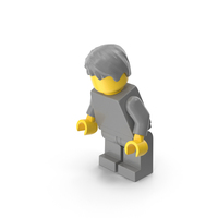 Lego Minifigure Male Bent Down PNG & PSD Images
