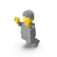 Lego Minifigure Male Jumping PNG & PSD Images