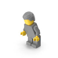 Lego Minifigure Male Bent Down PNG & PSD Images