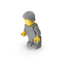 Lego Minifigure Male Bent Down PNG & PSD Images