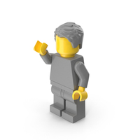 Lego Minifigure Male Arm Up PNG & PSD Images