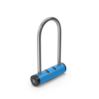 Blue Bicycle Padlock PNG & PSD Images