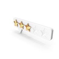 Rating Tab Three Stars PNG & PSD Images