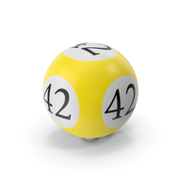 Bingo Ball 42 PNG & PSD Images