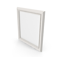 White Classic Photo Frame PNG & PSD Images