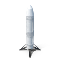 Next Generation Space Rocket Standing Pose PNG & PSD Images