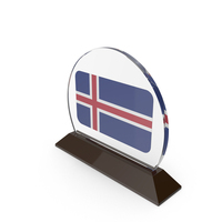 Iceland Flag Trophy PNG & PSD Images