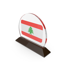 Lebanon Flag Trophy PNG & PSD Images