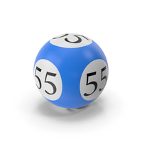 Bingo Ball 55 PNG & PSD Images