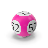 Bingo Ball 52 PNG & PSD Images