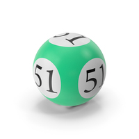 Bingo Ball 51 PNG & PSD Images