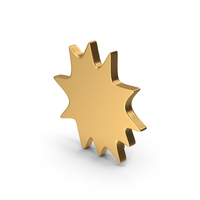 Gold Explosion / Bubble Symbol PNG & PSD Images