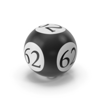 Bingo Ball 62 PNG & PSD Images